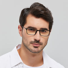 Aabriella Rectangle Black Eyeglasses from ANRRI