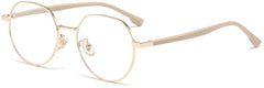 Joan Geometric Beige Eyeglasses from ANRRI